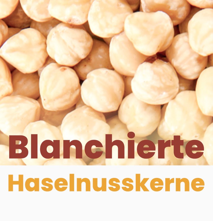 Blanchierte Haselnusskerne