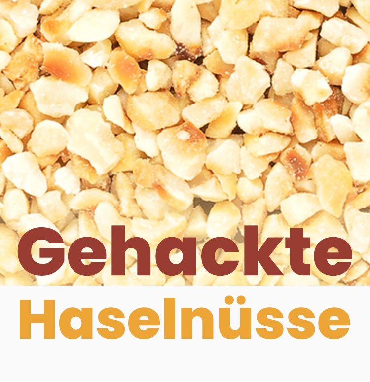 Gehackte Haselnüsse